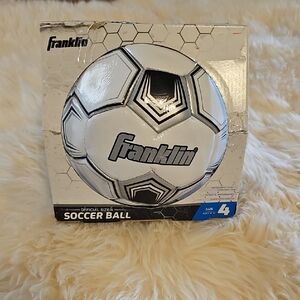 Franklin Size 4 White & Black Soccer Ball